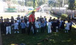 <p>SAHADEV BARMAN IS GIVING TRAINING TO CHILDREN OF CENTURY ARMY PRE PRIMARY SCHOOL</p>
