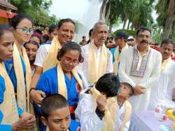 <p>1st Baishakh 1429 English 15th April 2022 Siliguri Municipal Corporation organized a colorful New Year procession with the Mayor and Deputy Mayor of Siliguri, <br>moments of Kudo MMA Siliguri West Bengal students</p>
